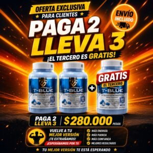 OFERTA 3 T-BLUE + OBSEQUIOS